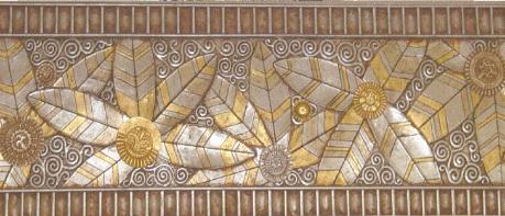 Custom Gold Leaf architectural frieze
